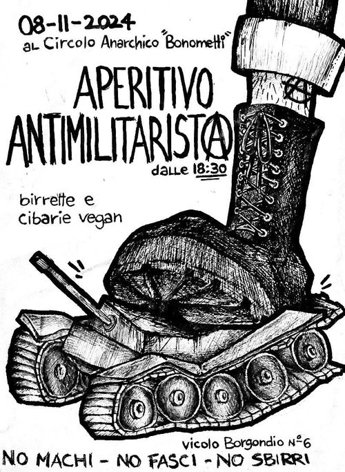 APERITIVO ANIMILITARISTA