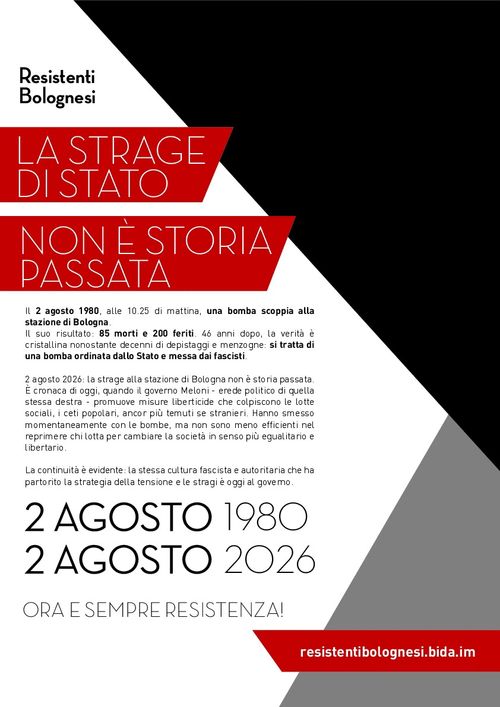 2 agosto 2026. Oggi come ieri, lo Stato uccide