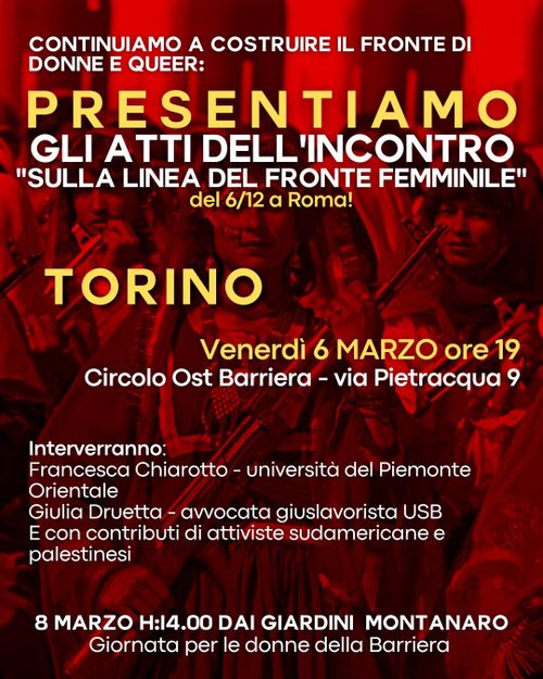 Donne contro guerra e genocidio in Palestina: iniziativa verso l'8MARZO