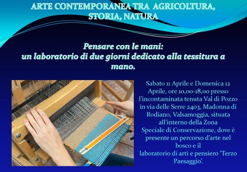 Pensare con le mani - laboratorio di tessitura a mano