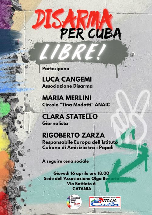 DISARMA PER CUBA LIBRE!