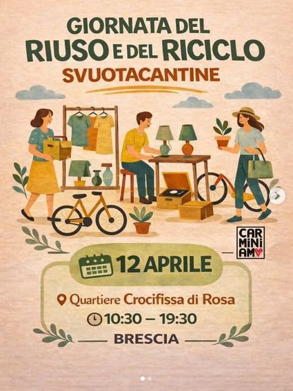 GIORNATA DEL RIUSO E DEL RICICLO - MERCATINO SVUOTACANTINE