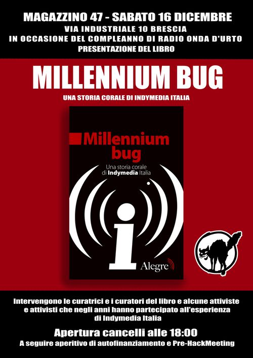 Presentazione del libro "Millenium Bug", una storia corale di Indymedia Italia