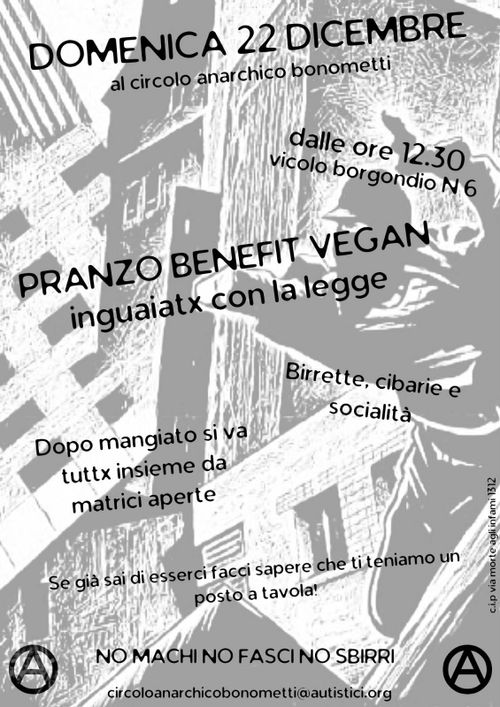 Pranzo benefit vegan