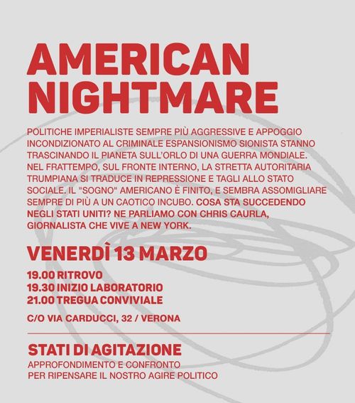 La. politico "stati di agitazione" - "American Nightmare"