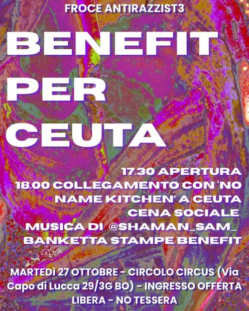 Serata benefit per Ceuta
