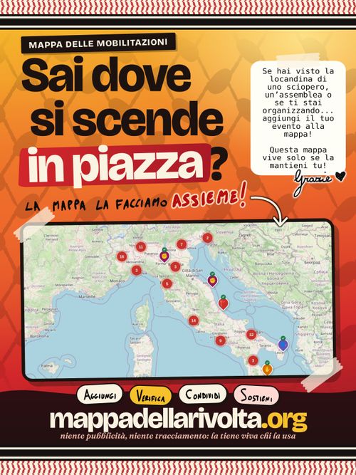 CALL: Sai dove si scende in piazza? La mappa la facciamo assieme!