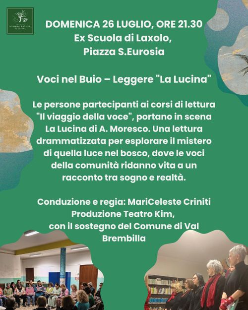Lattura pubblica de "La Lucina! di Antonio Moresco