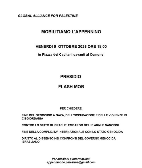 FLASH MOB PER LA PALESTINA 