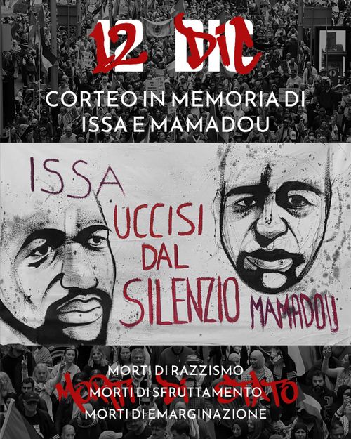 CORTEO ANTIRAZZISTA IN MEMORIA DI ISSA E MAMADOU