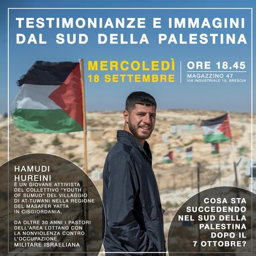 Testimonianze e immagini dalla Palestina del sud - incontro con Hamudi Hureini