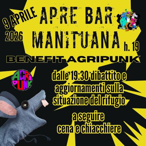 Bar Manituana: Benefit Agripunk