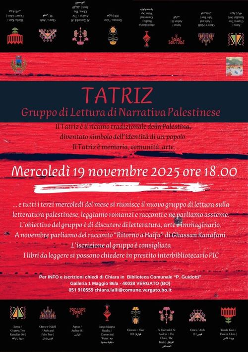 https://bibliotechemontagnabolognese.it/tatriz-gruppo-di-lettura-di-narrativa-palestinese/