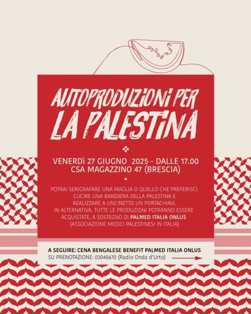 AUTOPRODUZIONI PER LA PALESTINA