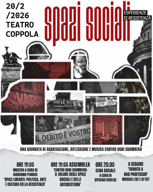 SPAZI SOCIALI: UNA GIORNATA PER RACCONTARE LE ESPERIENZE DI RESISTENZA