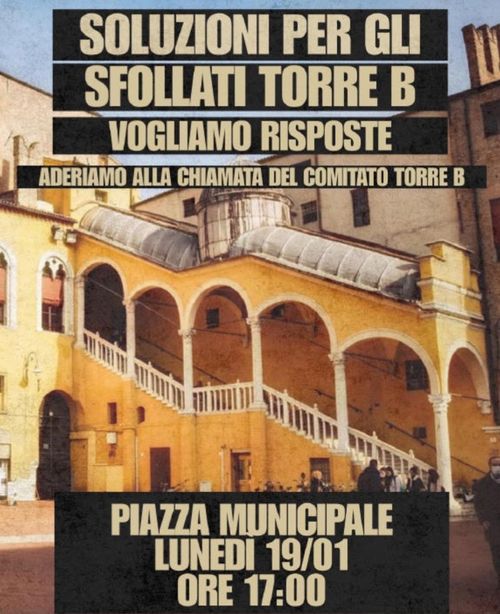 Presidio sfollati torre B del Grattacielo