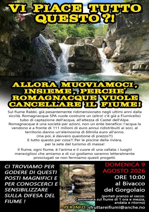 Trekking in difesa del fiume Rabbi