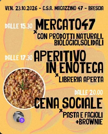 VENERDI AL CSA MAGAZZINO47