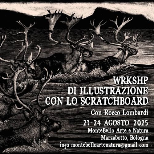 Workshop illustrazione con scratchboard