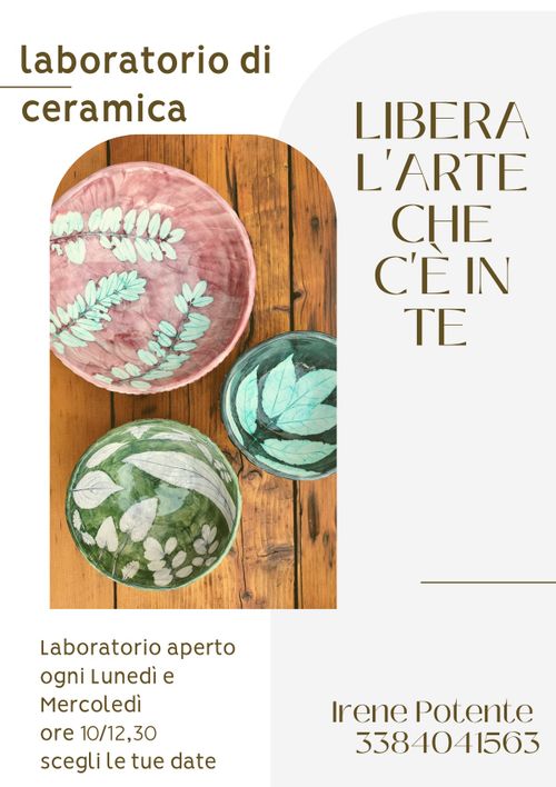 Laboratorio Aperto, corso di ceramica artistica 