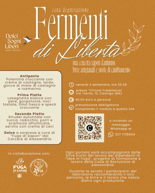 Fermenti di Libertà - Degustazione Solidale