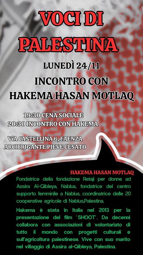 Incontro con Hakema Hasan Motlaq