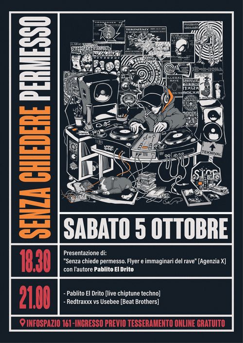 Presentazione di "Senza chiedere permesso" w/ Pablito el Drito + live/dj set