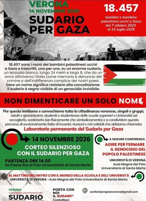 Sudario per Gaza