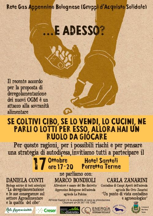 E Adesso? Deregolamentazione OGM - conferenza