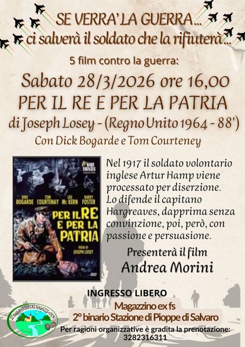 Per il re e per la patria - Rassegna 5 film contro la guerra