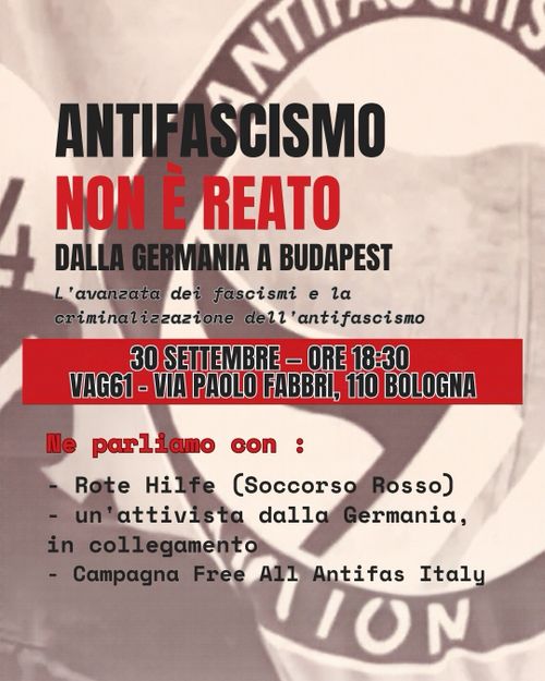 ANTIFASCISMO NON È REATO