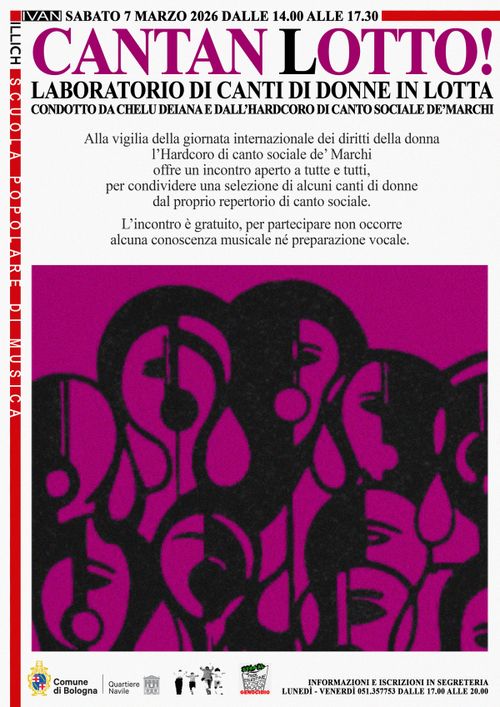 CANTAN LOTTO! LABORATORIO DI CANTI DI DONNE IN LOTTA