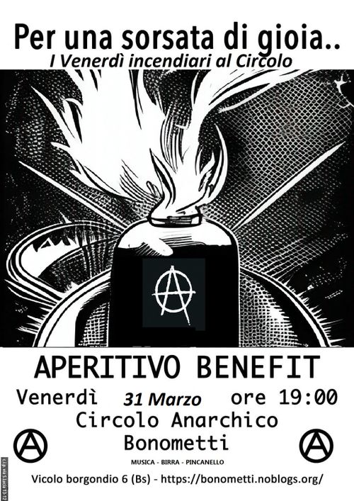 Aperitivo benefit al Bonometti