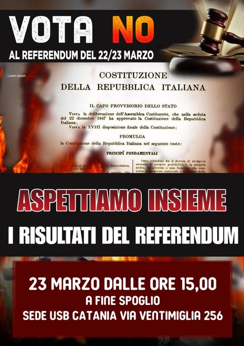 ASPETTIAMO INSIEME I RISULTATI DEL REFERENDUM
