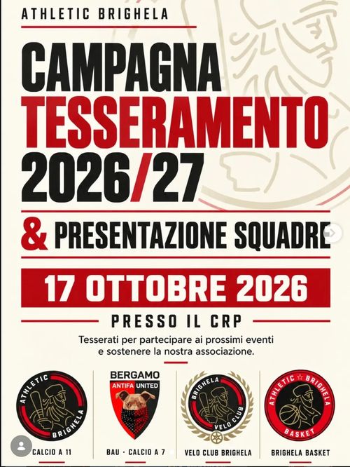 Campagna tesseramento e presentazione "Athletic Brighela"