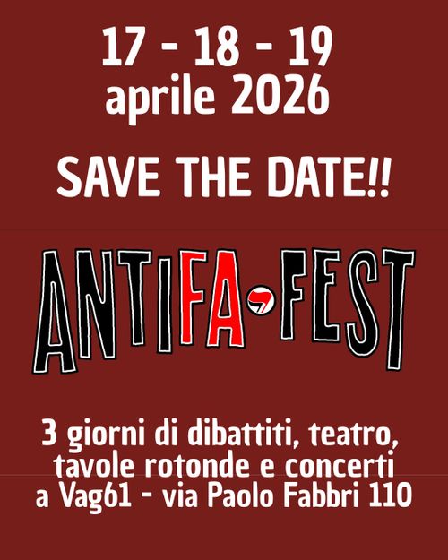 Antifa•Fest | 17-19 Aprile 2026