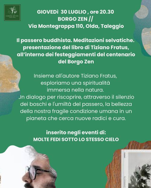 Il passero buddista - presentazione dei libri di Tiziano Fratus