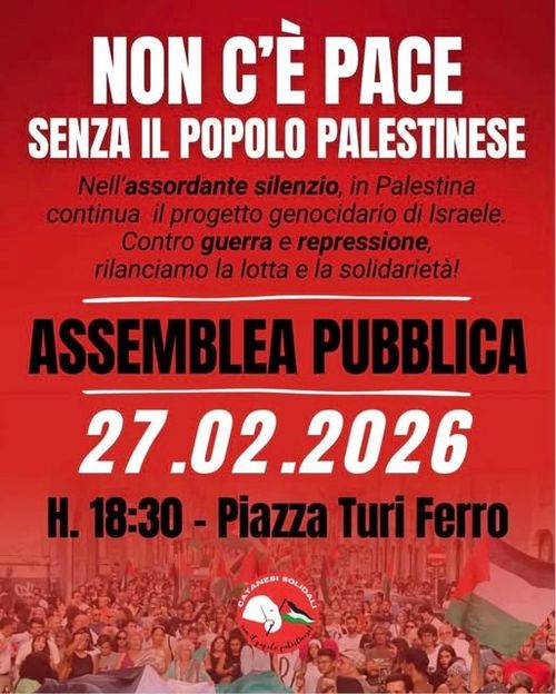 Non c'è pace senza il popolo palestinese