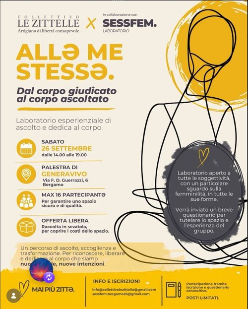 ALLƏ ME STESSƏ. Dal corpo giudicato al corpo ascoltato