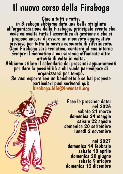 Firaboga, il nuovo corso