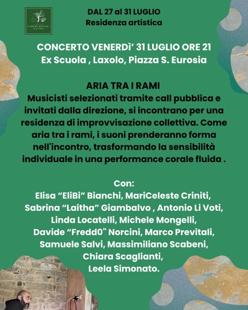 Aria tra i rami - residenza artistica per musicist* e cantant*