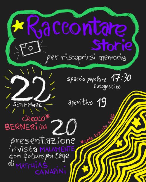 Dopo lo SPACCIO POPOLARE AUTOGESTITO La rivista Malamente si presenta. Matthias Canapini racconta. 