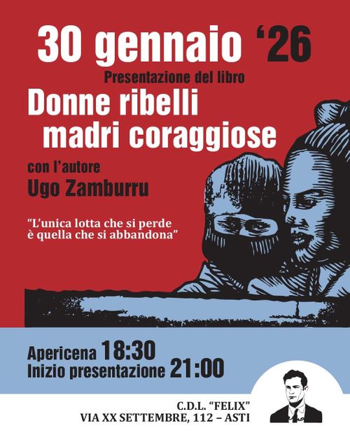 Donne ribelli madri coraggiose – presentazione con l’autore Ugo Zamburru