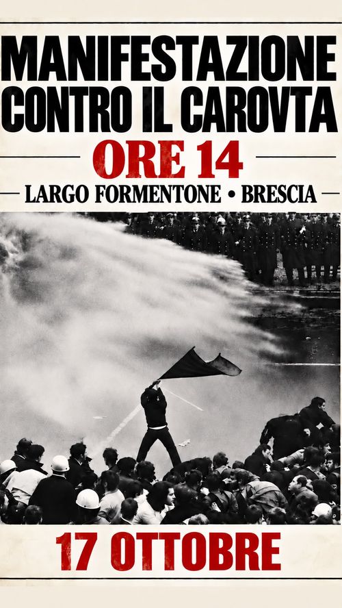 Manifestazione contro il carovita
