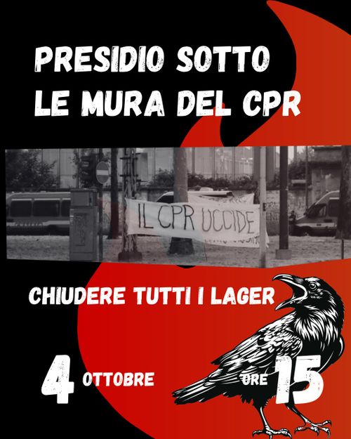 Presidio sotto il CPR di Torino