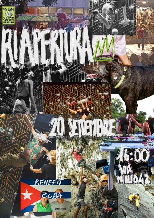 Riapertura palestra di arrampicata @PPDN - benefit Cuba!